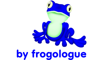 Frogologue logo indicating affiliation to Yakya
